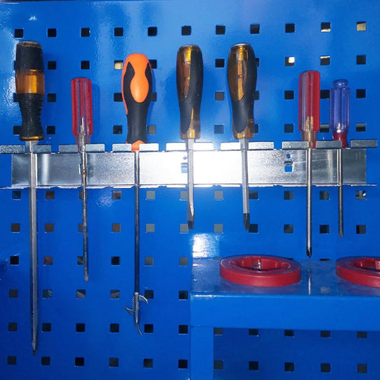 Jojofuny Support Mural Pour Tournevis En Acier, Organiseur Porte-Outils à Main Robuste, Étagère Murale De Rangement Pour Atelier, Porte-clés Et Porte-vis Pratique, Pour Garage Et Bricolage