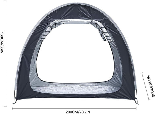 GENERIC Tente De Rangement Pour Vélo, Housse De Vélo Durable En Oxford 210D - Lot De 2 Tentes Pour Vélo, Idéales Pour Le Rangement Extérieur, Imperméables Et Résistantes Aux UV, Conception Modulable