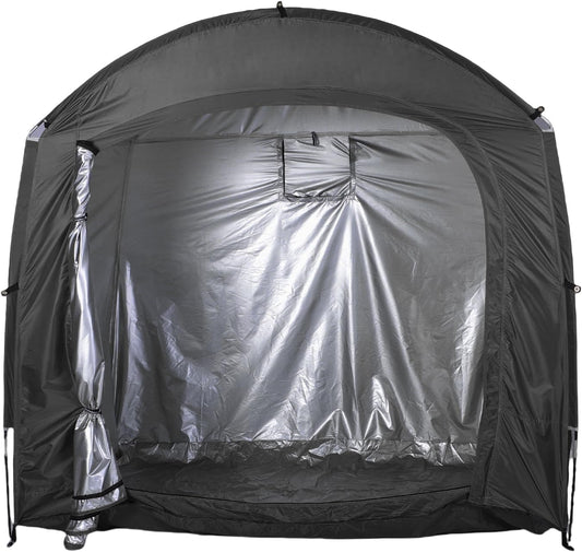 Drfeify Tente De Vélo, Rangement Extérieur Imperméable Pour Motos Et Outils De Jardin, Conception Portable Avec Installation De 3 Minutes Pour Usage Extérieur(BLACK)