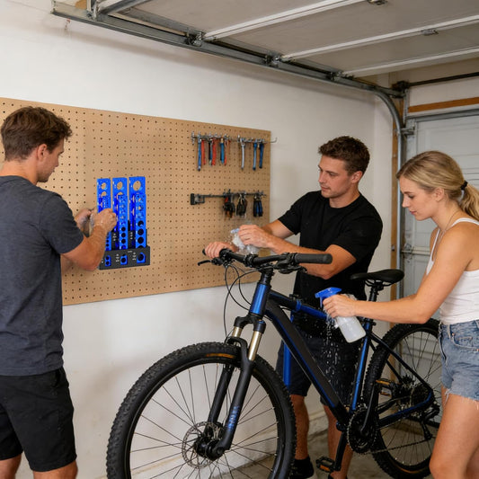 Générique Râtelier De Rangement Pour Outils | Support Mural 6 Emplacements Pour Vélo Et établi | Support à Pinces à Faible Encombrement - Pour Garage Atelier Abri Maison