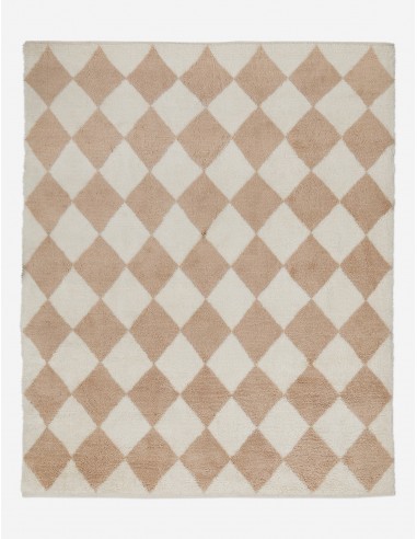 Cariad Hand-Knotted Wool Moroccan Shag Rug Dans la société mordern