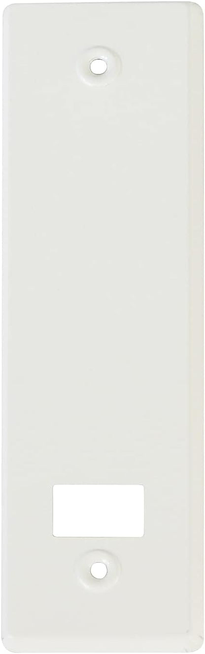  Amig - Trim Or Cover Made Of Aluminium Finished In White For Roller Blinds | Dimensions: 22 X 6.5 Cm | Distance Between Screws 17 Cm | Thickness 0.5 Mm