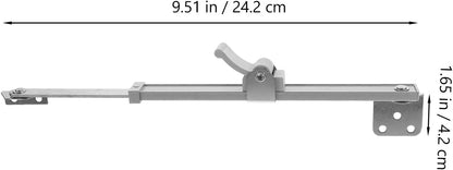  Cabilock Tige Télescopique Quincaillerie De Fenêtre En Alliage D'aluminium Support Réglable Argentée Pour Fenêtres à Battant Pour Maison Et Bureau