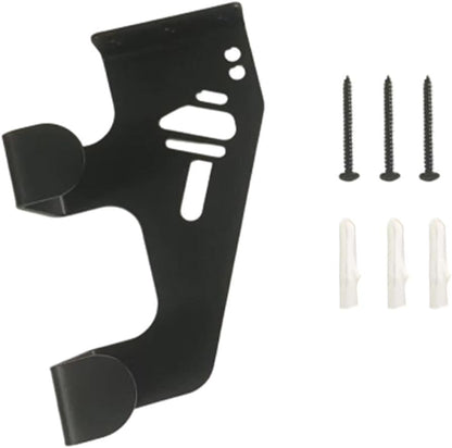 Lot De 2 Supports De Rangement Muraux Pour Tronçonneuse En Métal Pour Garage, Abri De Jardin, Atelier Avec Double Orientation Et Fentes Pour Clés