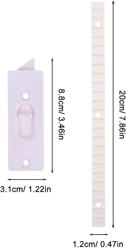  Gatuida Lot De Verrous De Fenêtre Coulissants Ressort, Accessoires De Quincaillerie, Fermeture Sécurisée Verticale, Lève-fenêtre Pliant Gain De Place, 6 Pièces, Usage Domestique Et Professionnel