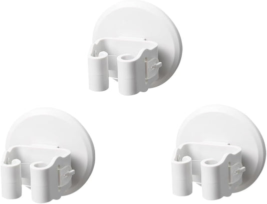  Toyvian Porte-Balai Mural 3 Pièces En ABS, Clips Antidérapants Adhésif Sans Traces, Pour Salle De Bain Et Balcon
