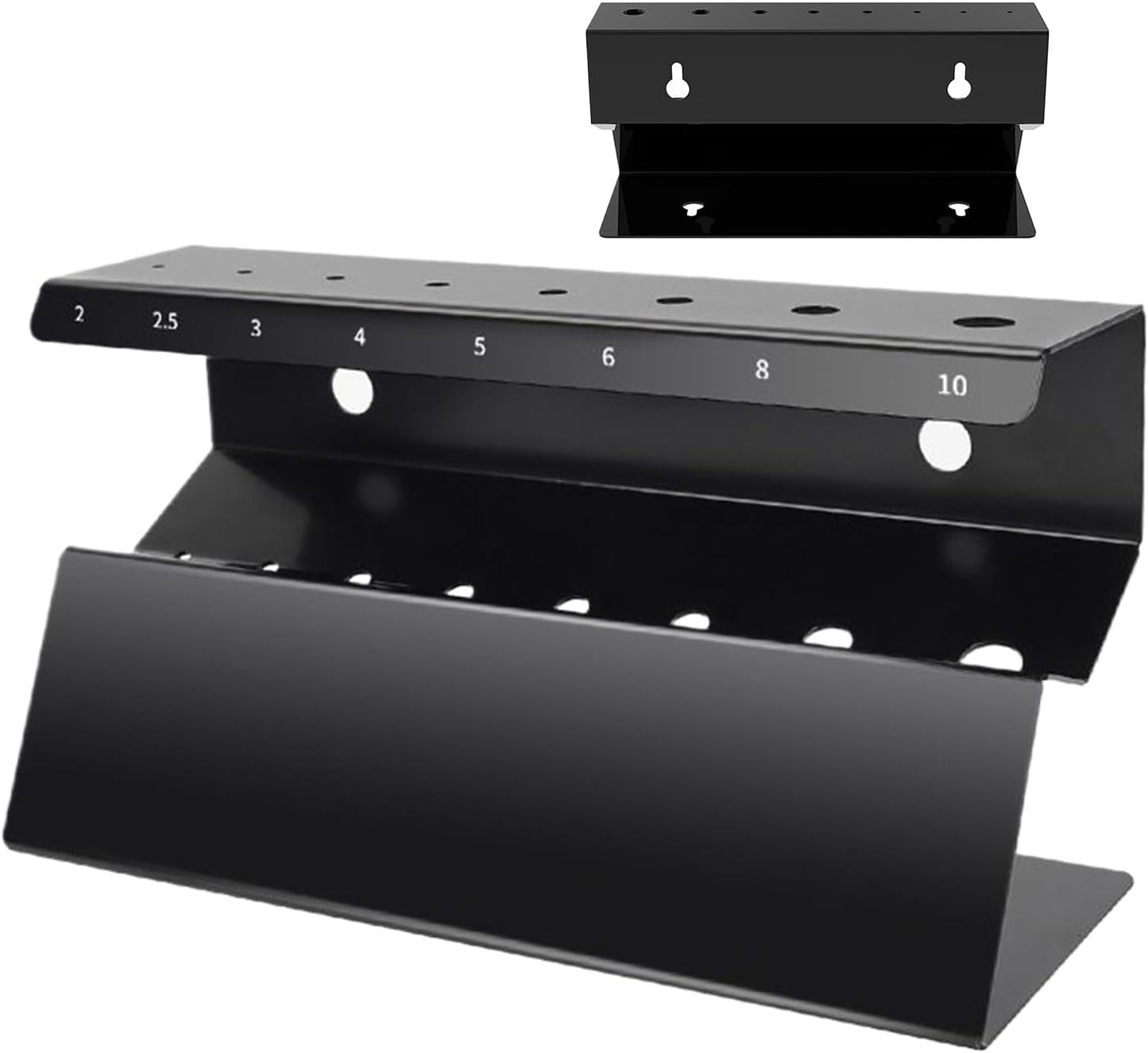  Organistes De Clés - Porte-clés Hexagonale Pour Le Support Mural, Acier Inoxydable Avec Stockage Compact, Porte-outil D'outil D'économie D'espace Pour Atelier, Garage, Réparation De Maison, Salon, 9,4