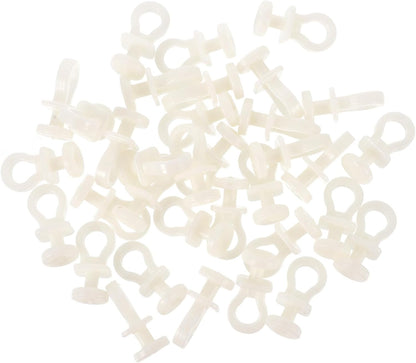  Angoily Lot De 100 Set De Poulies De Rideau En Plastique Beige Silencieuses Rouleaux Pour Rail De Rideau Accessoires De Quincaillerie Pour Fenêtres Adaptés à Usage Domestique Et