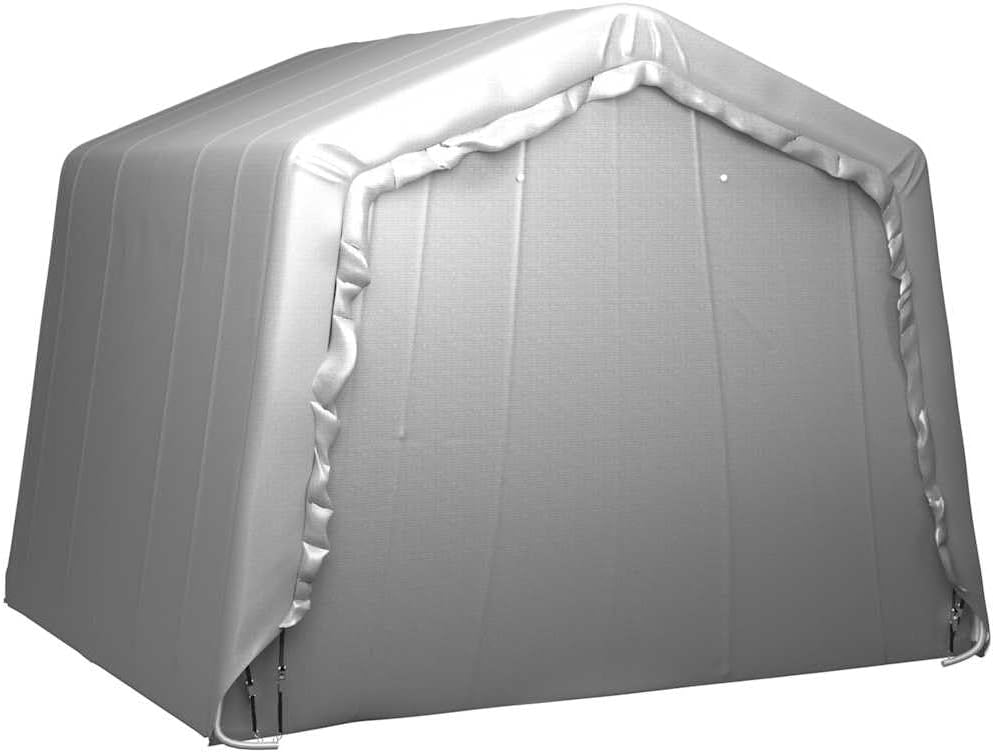  Tente De Rangement 300x300 Cm En Acier Gris, Abri De Jardin En PE Imperméable Avec Structure Acier Galvanisé, Remise Extérieure 3x3 Pour équipements Et événements