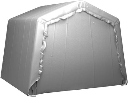  Tente De Rangement 300x300 Cm En Acier Gris, Abri De Jardin En PE Imperméable Avec Structure Acier Galvanisé, Remise Extérieure 3x3 Pour équipements Et événements