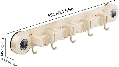 Générique Support Pour Balais Et Serpillères - Support Renforcé Robuste Et Inoxydable - Organisateur Mural Pour Balais Et Rangement,Pour Maison, Bureau, Appartement, Chambre, Salon Et Salle De Bain