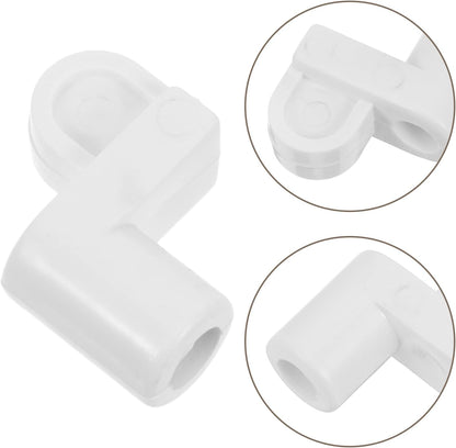  Gatuida 24 Clips Universels Pour Moustiquaire Fenêtre 3/8 Pouces En Plastique Blanc Avec Vis, Kit De Fixation Renforcé Et Accessoires De Quincaillerie Pour Installation Et Réparation