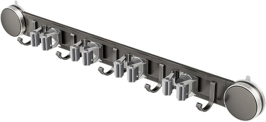  Support Pour Balais Et Serpillères | Support Renforcé Robuste Et Inoxydable - Organisateur D'Outils De Nettoyage Domestique | Pour Maison, Bureau, Appartement, Chambre, Salon Et Salle De Bain