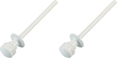  Amig - Goupille De Verrouillage Pour Fenêtres Courroies En Bois Ou Aluminium Mod.40 | Convient Pour Sécuriser Les Stores | Fermeture De Sécurité Zamak Finition Blanche | Dimensions : Ø 30 X 152 Mm