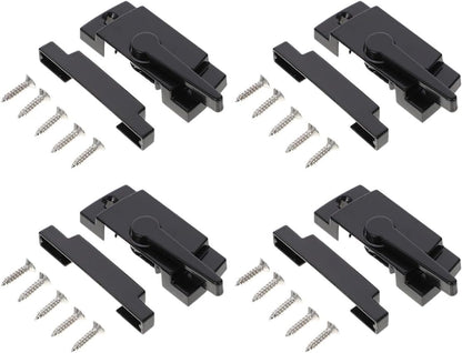  Ciieeo Verrous De Fenêtre Coulissante 4 Pcs En Alliage De Zinc, Sécurité Garçon Et Filles, Butée De Verrouillage Pour Fenêtres Coulissantes Gauche Et Droite, Accessoires De Quincaillerie
