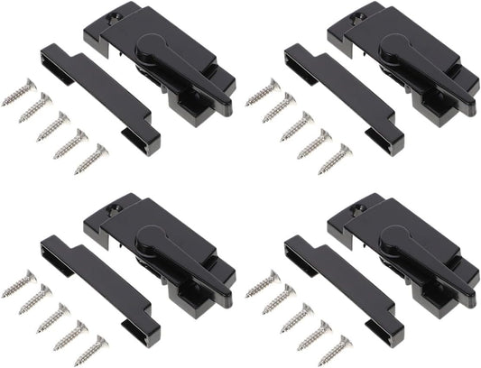  Ciieeo Verrous De Fenêtre Coulissante 4 Pcs En Alliage De Zinc, Sécurité Garçon Et Filles, Butée De Verrouillage Pour Fenêtres Coulissantes Gauche Et Droite, Accessoires De Quincaillerie
