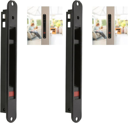  Amig - Recessed Lock For Aluminium Windows And Sliding Doors - Recessed Hook Lock - Dimensions: 174 X 23 Mm - Colour White - Rounded Edge - Installation With Screws