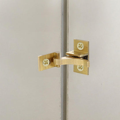 Ciieeo Lot De 4 Loquets Coudés En Cuivre Massif Pour Portes Et Fenêtres, Loquet De Meuble Robuste, Remplacement Pour Armoires Et Placards, Accessoires De Quincaillerie Pour Camping-car,
