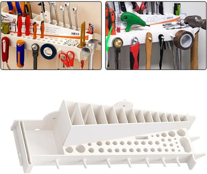  Porte-clés, Organisateur De Tournevis, Support Mural à Outils, Rail De Rangement Pour Matériel, Organisation De Garage Et D'atelier, Plastique (noir)