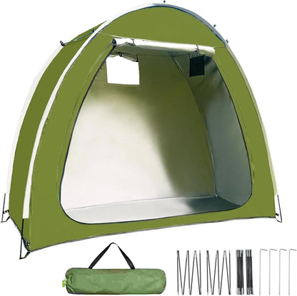 GENERIC Tente De Vélo, Housse De Moto Pour Extérieur, Tente De Rangement De Vélo Résistante Aux Intempéries Extérieure Avec Accès Double Face Pour Jardin Terrasse Et Arrière-Cour