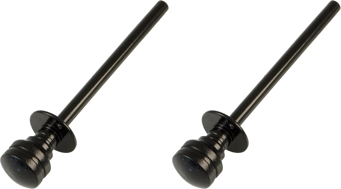  Amig - Goupille De Verrouillage Pour Fenêtres Courroies En Bois Ou Aluminium Mod.40 | Convient Pour Sécuriser Les Stores | Fermeture De Sécurité Zamak Finition Noire | Dimensions : Ø 30 X 152 Mm