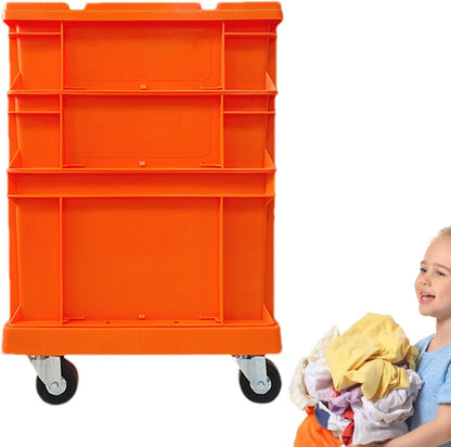  Bac De Rangement À Roues, Grands Conteneurs Empatables à Grande Capacité, Coffre De Rangement D'Extérieur Grand Conteneur à Roues, Pour Maison, Bureau, Extérieur, Camping, Garage, Grenier, Déménagemen