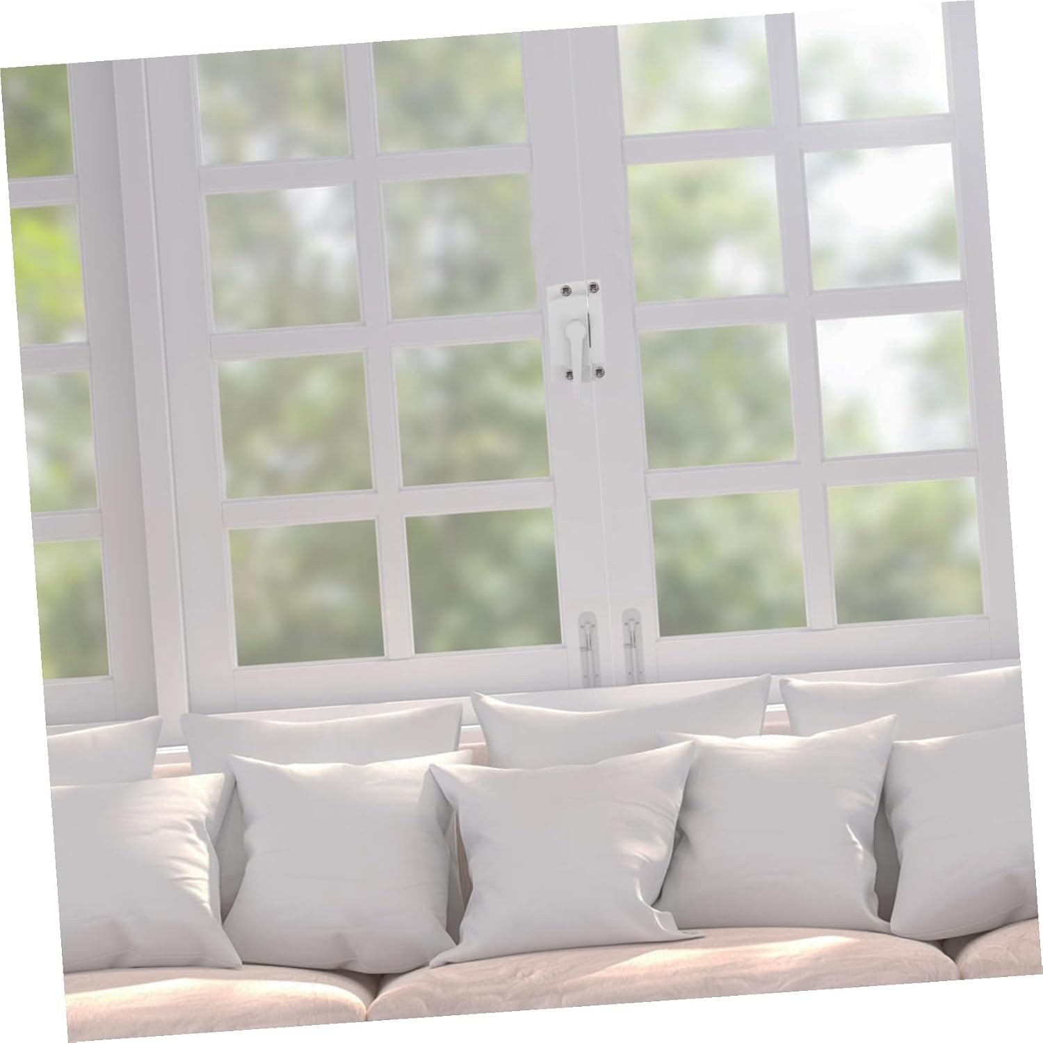  Gatuida Serrure Lune Pour Fenêtres Coulissantes Doubles Verrou Ajustable Antieffraction De Quincaillerie Pour Fenêtres Verticales Et Horizontales Protection Pour Maison