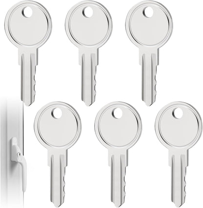  6 X Universal Replacement Window Keys Compatible With Yale And Securistyle