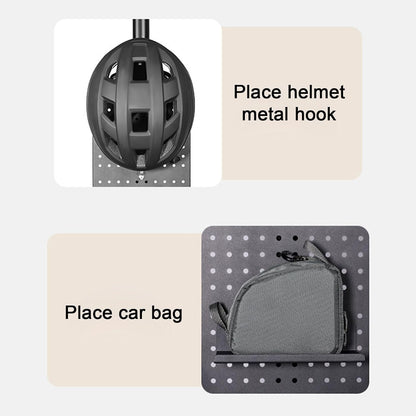  Support D'affichage Pour Panneau Perforé | Organisateur D'outils De Vélo En D'aluminium | Support Mural Pour Casque, Pour Garage, Mur, Bureau, Atelier