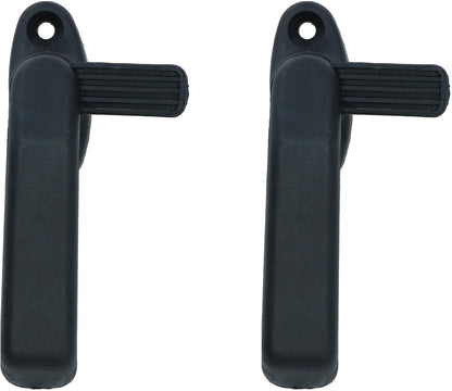  AB Tools Lot De 2 Loquets à Levier De Fenêtre Gauche En Polypropylène Noir