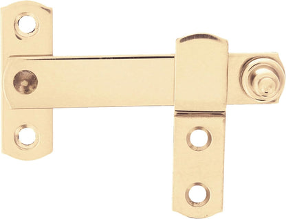  Amig - Polished Brass Security Door Lock | Air Vent 30x30cm | PVC Window Handle | Leather Finish Hinge, Gold