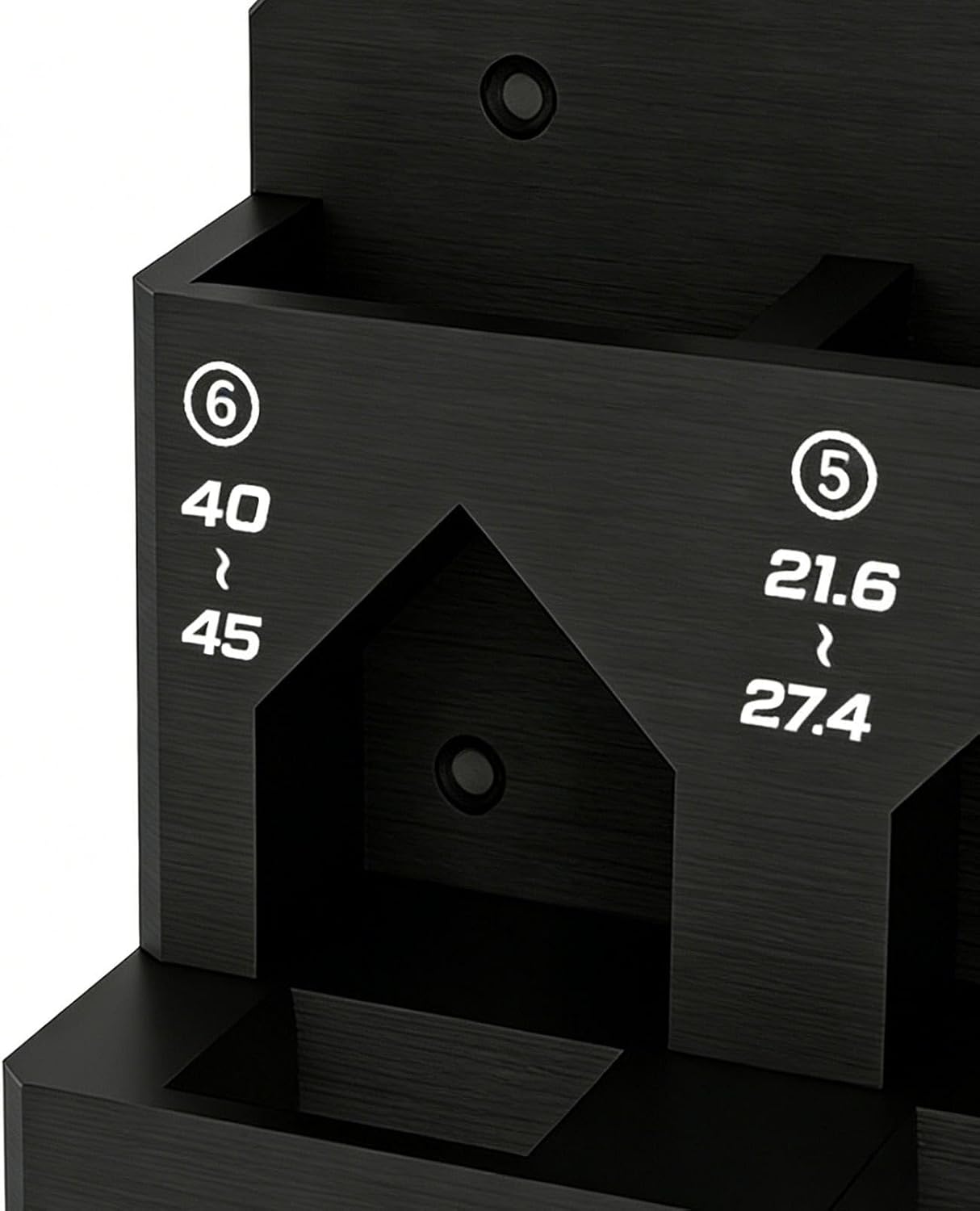  Generisch Étagère De Rangement Murale à 6 Compartiments, Support De Serrage Peu Encombrant, Pour Une Utilisation à La Maison, Au Garage, à L'atelier, à L'hôtel Et Sur Un Tableau Perforé