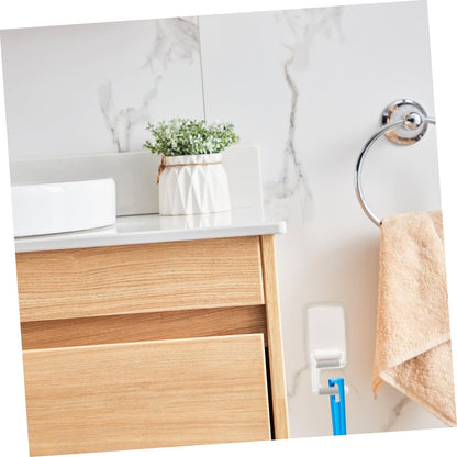  Ciieeo 3 Sets Fringe Mop Holder Hanger Organizer Broom Hooks Wall Cup Hooks Zip Ties Coat Hooks For Wall 2 Pieces * 3