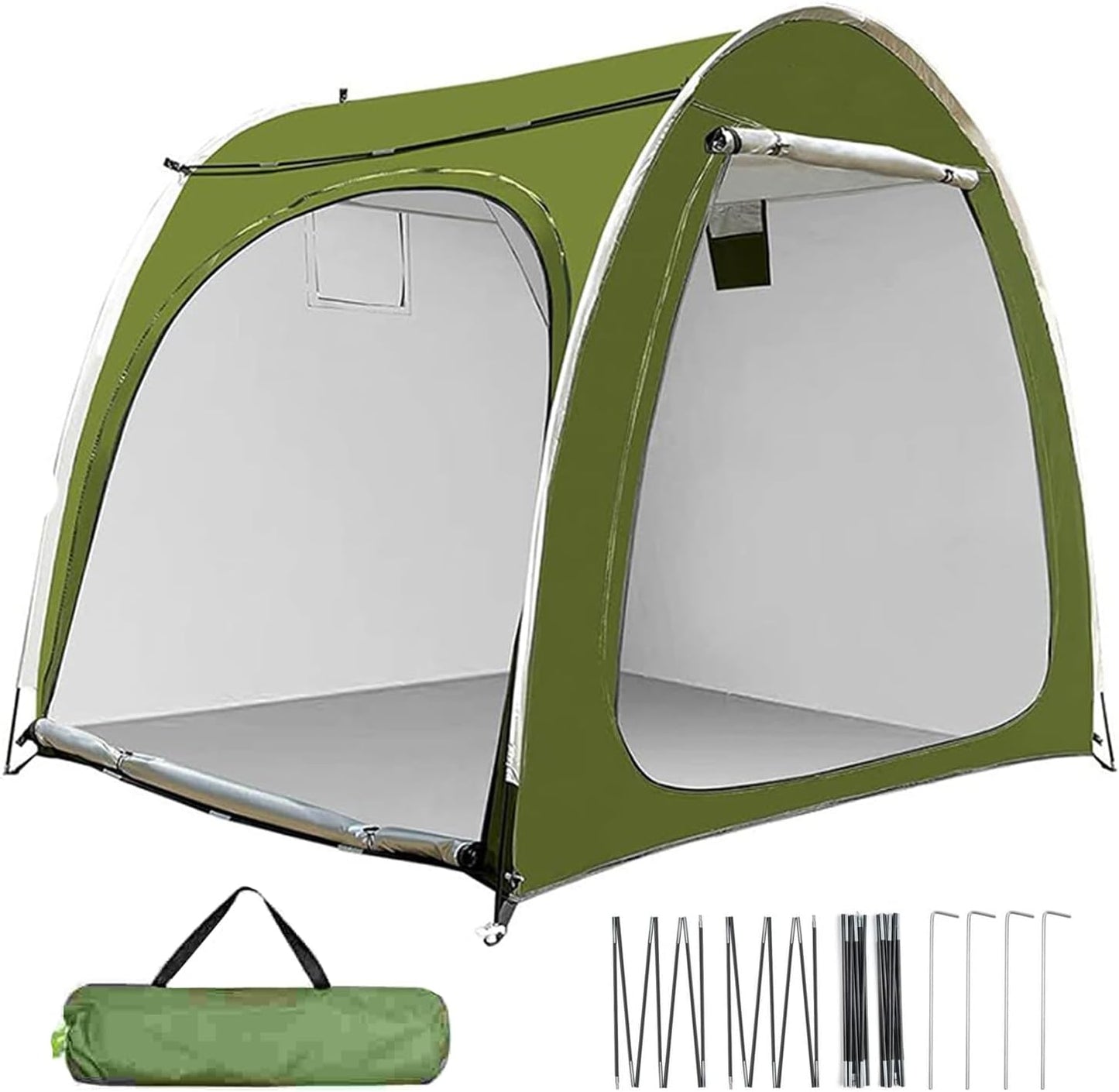 GENERIC Tente De Vélo, Housse De Moto Pour Extérieur, Tente De Rangement De Vélo Résistante Aux Intempéries Extérieure Avec Accès Double Face Pour Jardin Terrasse Et Arrière-Cour