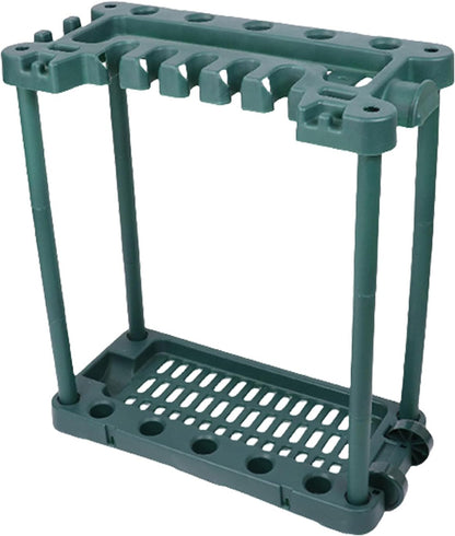  Organisateurs De Rangement Pour Outils De Jardin Avec Roues, Support De Cour Pour Garage, Pelouse, étagère Extérieure, Rangement De Jardin D'angle