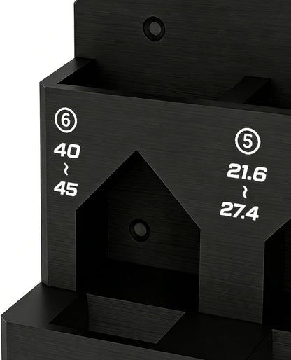  Generisch Étagère De Rangement Murale, 6 Positions, Support Pour Outils De Réparation, Pour Garage, Atelier, Abri De Jardin