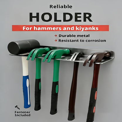  Porte-outils Mural | 5 Supports à Outils Multifonctionnels Pour Le Mur De Garage | Étagère De Rangement Pour Outils De Marteau,Pour La Grange, L'atelier, L'usine, La Maison, La Pince, Le Draa à Vis