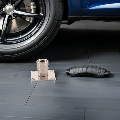  Cabilock Support Mural Porte-Mousse Pour Nettoyeur Haute Pression En Acier Inoxydable Avec Raccord Rapide Et Rangement Sécurisé Pour Atelier