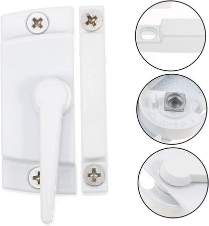  Jojofuny Verrous De Fenêtre En Alliage De Zinc Blanc 4pcs Pour Protection Vie Privée, Pièces De Rechange Robustes Et Flexibles Pour Fenêtres Coulissantes Usage Quotidien