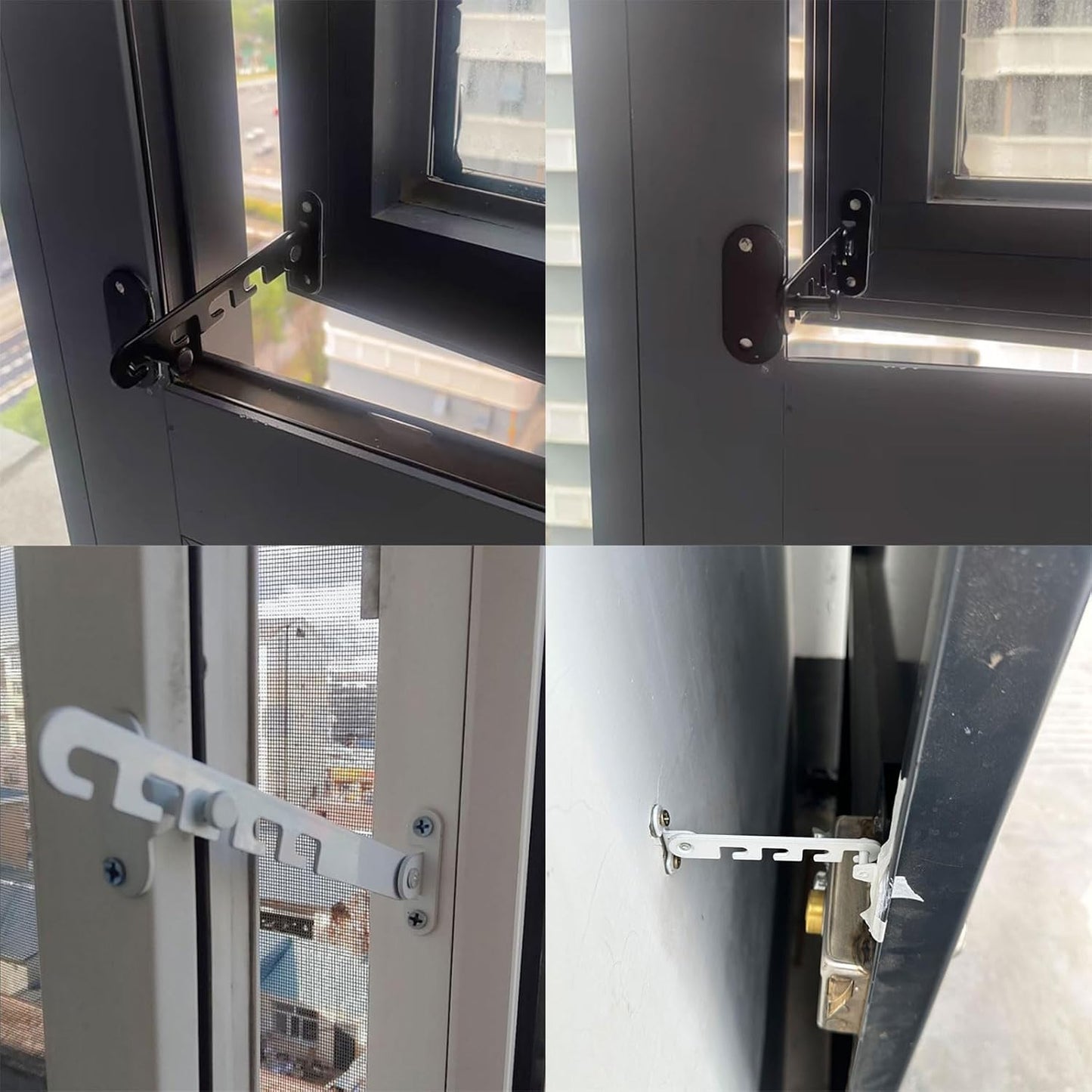  Serrure De Fenêtre En Acier Au Carbone, Limiteur Réglable, Butée De Contrôle D'inclinaison Pour Portes Battantes, Quincaillerie Serrure En Acier Au Carbone