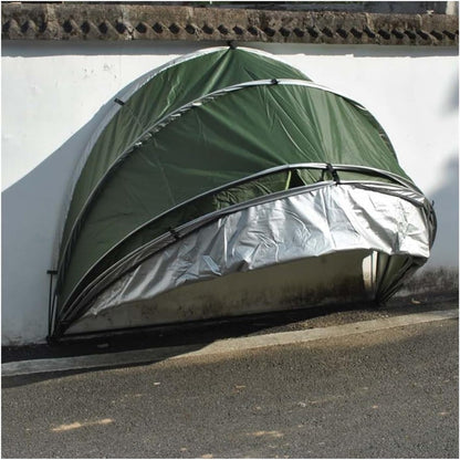 GENERIC Abri à Vélos, Housse Imperméable Pour 2 Vélos - Solution De Rangement Extérieur, Abri Transparent Pour Vélos, Fixation Murale, Protection Durable Et Résistante Aux Intempéries