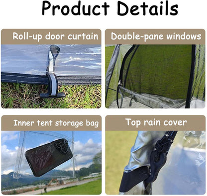 GENERIC Abri De Rangement Pour Vélos, Tente Imperméable Et Abri De Jardin Pour Motos, Outils De Jardin, Jouets, Tondeuses à Gazon - Solution De Rangement Extérieur Durable, Montage Facile, Protectio