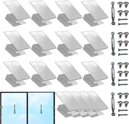  Window Fasteners | Window Clips | Window Shutter Clips, Window Protection Clips, Reusable Storm Clip Fasteners, Concrete Window Hardware, Window Shutter Clips