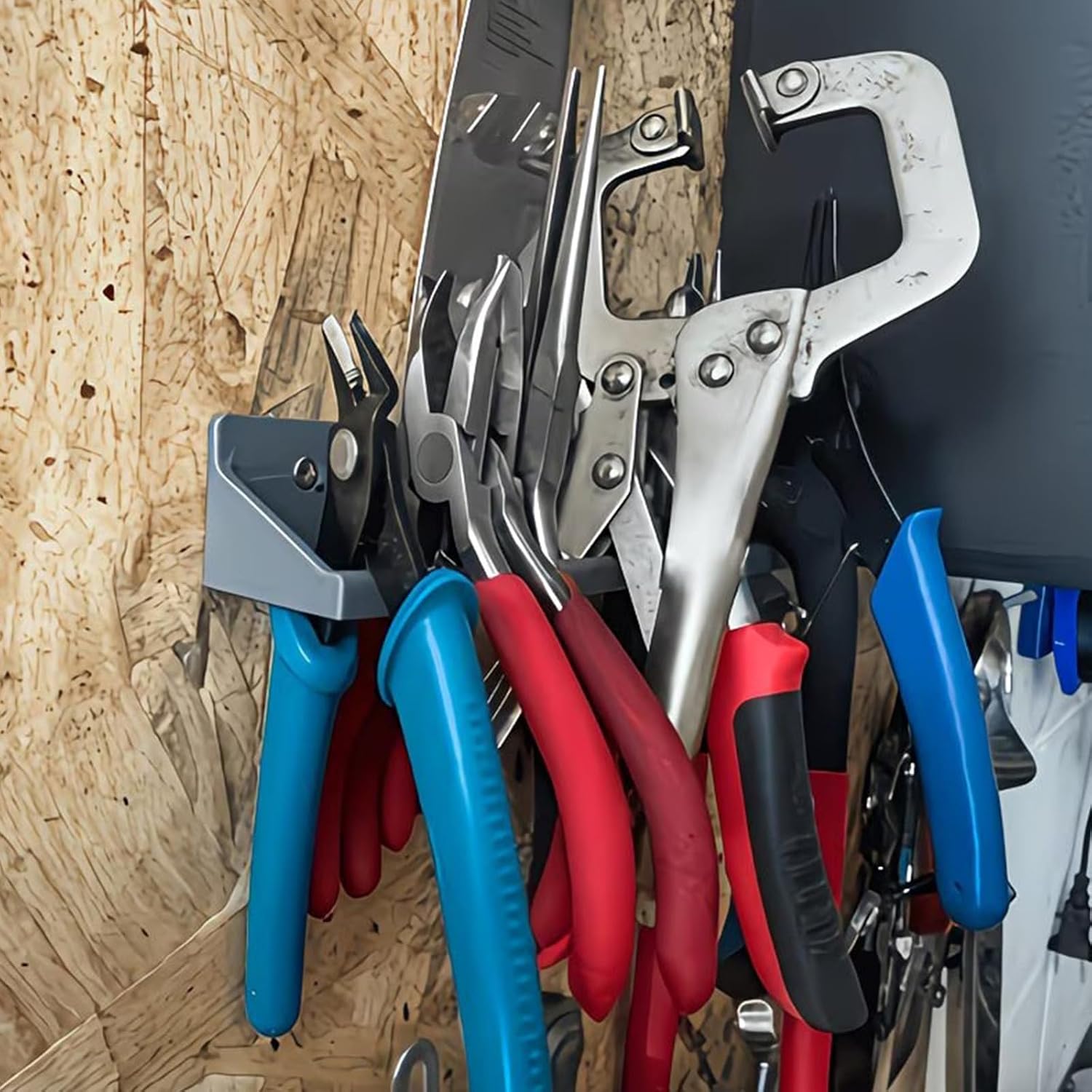  Organisation Murale Robuste Avec économie D'espace, Installation Facile Pour Le Rangement De Garage, Accessoires, Rangement D'outils De Garage