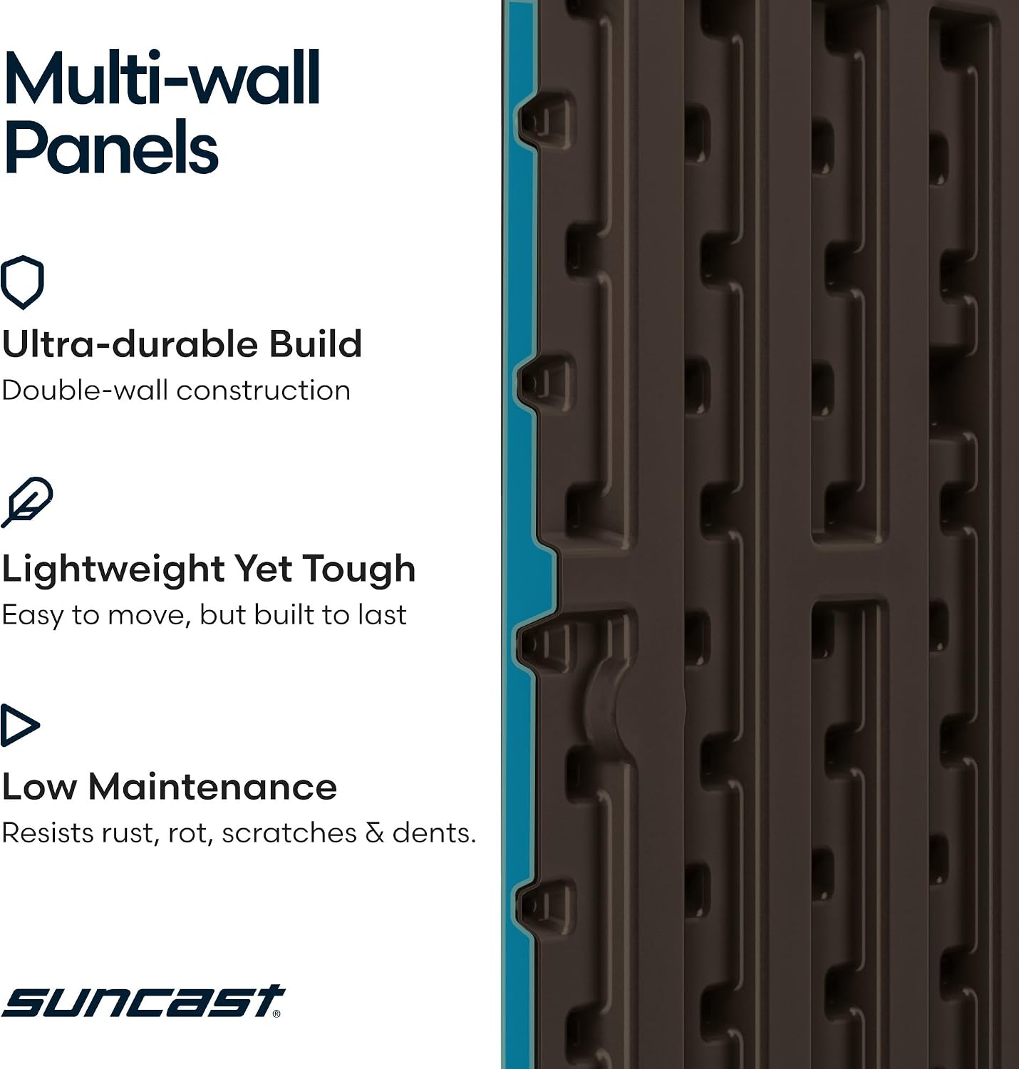  Suncast SSW600J Siège De Rangement 22 Gallon Deck Box