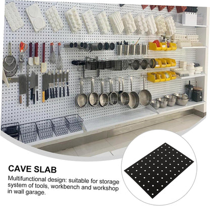  Ciieeo Metal Pegboard Pegboard Wall Pegboard Garage Hooks Small Pegboard Wall Mounted Tool Organizer Black