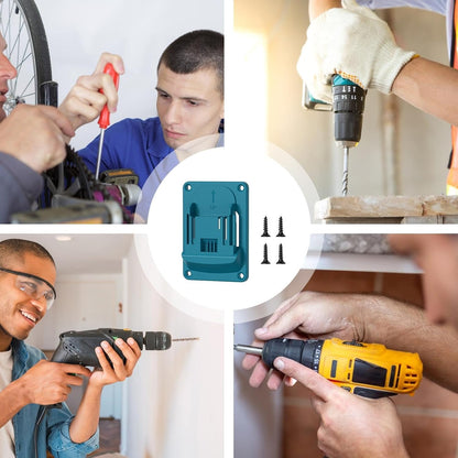  Support De Perceuse – Porte-outils électriques Robuste | Support De Fixation Pour Perceuse électrique, Fixation Murale, Organiseur Pour Outils Sans Fil 18 V 14,4 V | ABS 8,1 X 11,4 Cm | Rangement
