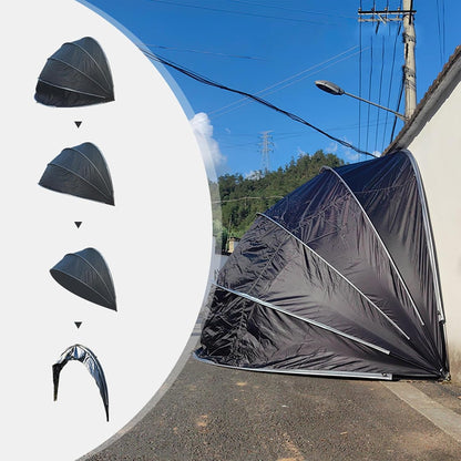 GENERIC Abri De Jardin Imperméable Et Transparent Pour Vélos - Rangement Extérieur Pour Motos, Outils De Jardin, Tondeuses à Gazon Et Plus Encore - Protection Durable Contre Les Intempéries