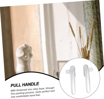  Jojofuny 2pièces Poignées De Fenêtre Alliage Aluminium Lot De Accessoires De Fenêtre Convient Pour Maison Bureau Et Hôtel
