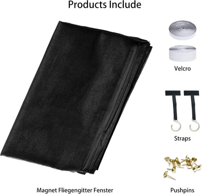  Diy Adjustable Magnetic Mosquito Net 97 X 107 Cm Mosquito Net Magnetic Door Breathable Ultra Thin Mesh For Home Windows, White